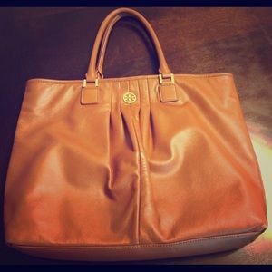 Authentic Tory Burch tote camel/tan